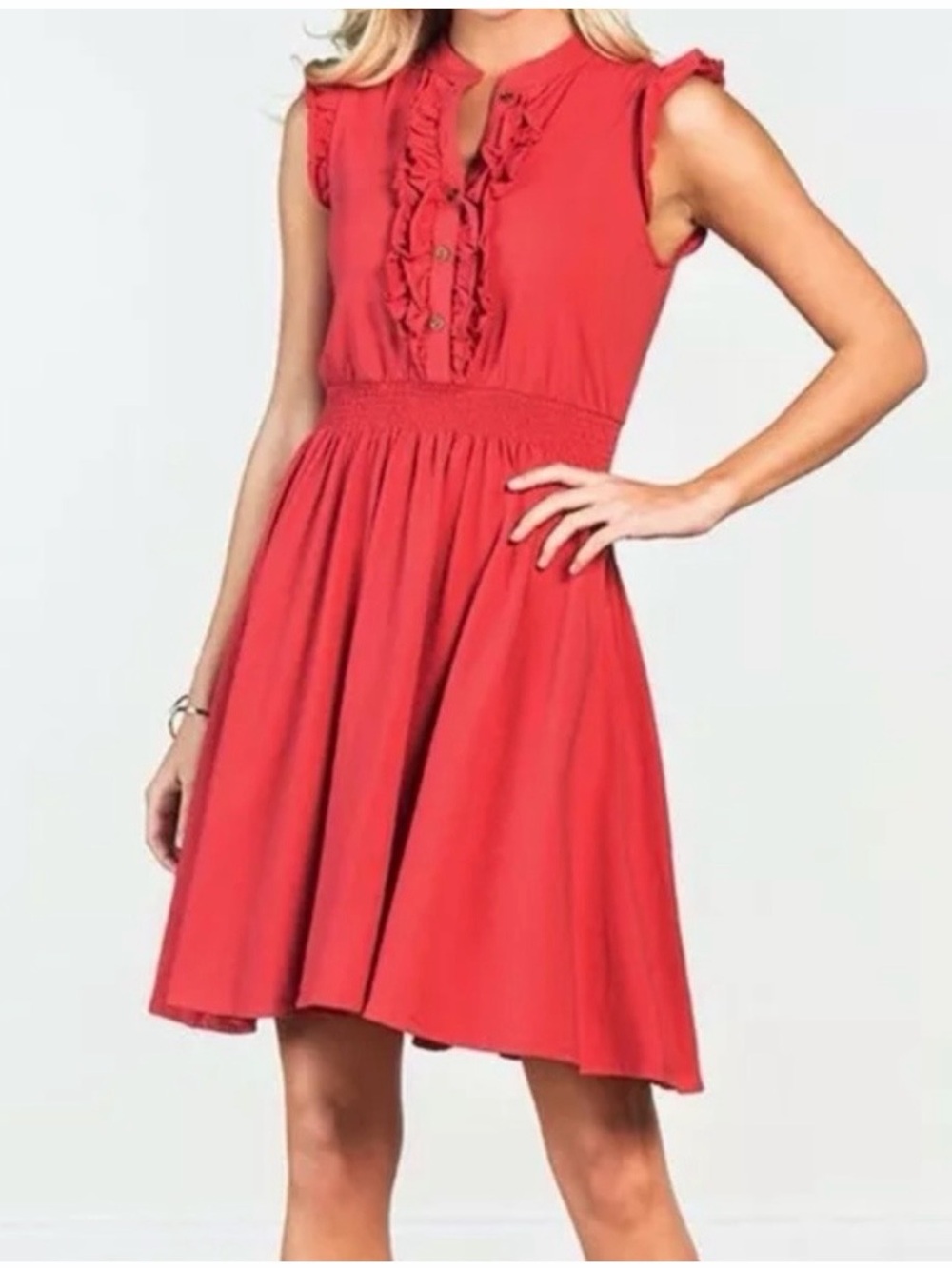 VGUC Matilda Jane Red Ruffled Dress